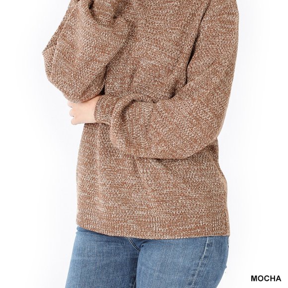 Turtleneck Sweater with Balloon Sleeves - Picture 4 of 5